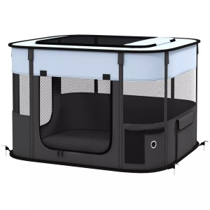 Northio, Northio - Welpenauslauf, Welpenlaufstall mit Türen, Fenster, faltbar Laufgitter, Atmungsaktiv Netz, für kleine Hunde unter 4 kg und Kleintiere, Indoor und Outdoor, 74 x 60 x 45 cm, Grau, 75 CM, Northio - Welpenauslauf, Welpenlaufstall mit Türen, Fenster, faltbar Laufgitter, Atmungsaktiv Netz, für kleine Hunde unter 4 kg und Kleintiere, Indoor und Outdoor, 74 x 60 x 45 cm, Grau, 75 CM