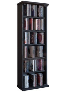 VCM, Holz CD DVD Stand Regal Schrank Aufbewahrung Standregal Ständer Vetro Glastür Holz CD DVD Stand Regal Schrank Aufbewahrung Standregal Ständer Vetro Glastür, VCM - CD Regal Holz | platzsparender Schrank mit ESG-Sicherheitsglastüren für 150 CDs oder 65 DVDs 36-Videos Maße: H. 92 x B. 31 T. 18 cm |, One Size, Schwarz