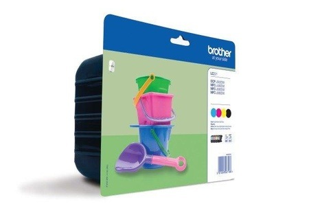 Brother, Brother Lc-221Val Cmybk Valuepack - Tintenpatrone, Brother Tintenpatrone, blau/gelb/rot/schwarz, Valuepack, LC-221VALBP, (260 Seiten)