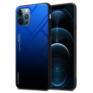 Cadorabo, Hülle für Apple iPhone 12 PRO MAX Zweifarbig, Cadorabo - Hülle für Apple iPhone 12 PRO MAX Zweifarbig, Blau