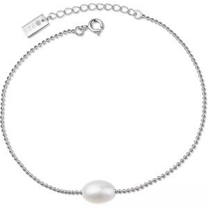Ailoria, Ailoria - Armband Misaki - Silber und Weiss, AILORIA - MISAKI Armband, 18cm, Perle