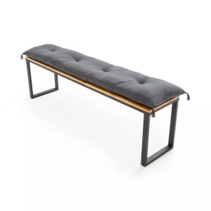 LA REDOUTE INTERIEURS, Bankauflage Panama, L. 120 cm, La Redoute Intérieurs - Bankauflage Panama, One Size, Grau