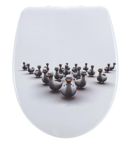 Diaqua, DIAQUA WC-Sitz NICE SLOW DOWN, diaqua® WC-Sitz »Duck mit Absenkautomatik, Weiss«
