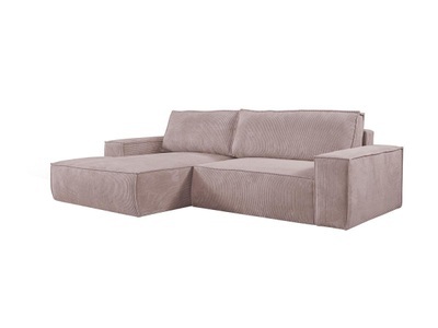 Pascal Morabito, Ecksofa mit Schlaffunktion Kord Ecke Links Rosa AMELIA von Ecksofa mit Schlaffunktion Kord Ecke Links Rosa AMELIA von PASCAL MORABITO