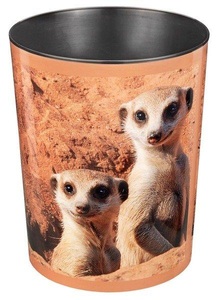 Läufer, LÄUFER Papierkorb 26574 Erdmännchen 13lt, Läufer Papierkorb Erdmännchen, 13 l