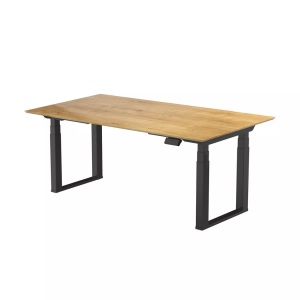 Contini, CONTINI, Büromöbel, CONTINI höhenverstellbarer Bürotisch 2.0x0.9m Büromöbel, Produkte & Wohnen, CONTINI, Unsere Neuheiten, CONTINI höhenverstellbarer Bürotisch 2.0x0.9m Eiche / Gestell ET223Q schwarz, Produkte & Wohnen