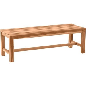 Mobilia, Mobilia - Gartensitzbank, 150 cm, Teak - natur, Gartenbank Teak 150x42x45