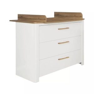 Roba, roba® Wickelkommode »Ava«, bis 15 kg, Made in Europe, zur Kommode umbaubar, 119 cm, roba - Wickelkommode Ava schranktief weiss, One Size