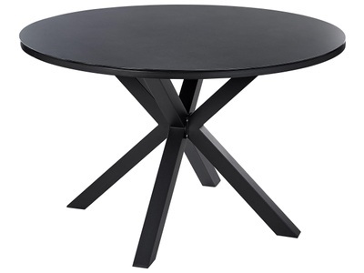 Beliani, Gartentisch aus Aluminium Modern MALETTO Gartentisch aus Aluminium Modern MALETTO, Beliani - Gartentisch aus Keramikglas Modern MALETTO, One Size, Schwarz