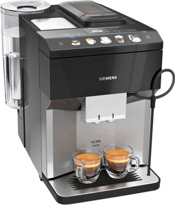 Siemens, Siemens Eq.500 classic - Kaffeevollautomat (Silber/Schwarz), Siemens Automatischer Kaffee-Bereiter TP507DX4
