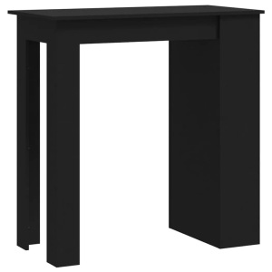 vidaXL, vidaXL Bartisch mit Ablagefläche Schwarz 102x50x103,5 cm Holzwerkstoff, vidaXL Bartisch mit Ablagefläche Schwarz 102x50x103,5 cm Holzwerkstoff