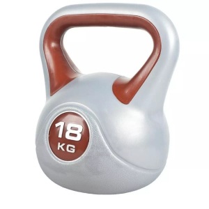 Gorilla sports, Kettlebell Stylish Unisex Taubengrau 18KG, Gorilla Sports - Kettlebell Stylish, One Size, Taubengrau