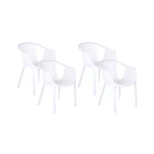 Beliani, Set mit 4 Stühlen aus Kunststoff Modern NAPOLI Set mit 4 Stühlen aus Kunststoff Modern NAPOLI, 