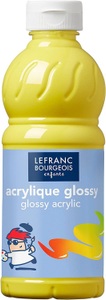 Opitec, Opitec - Acrylfarbe Glänzend Glossy, 500 Ml Primärgelb, LEFRANC Acrylfarbe Glossy 500 ml, Gelb