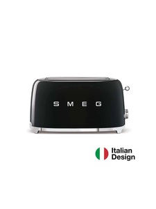 SMEG, SMEG 50's Retro Style Langschlitztoaster 2 Scheiben schwarz, SMEG 50's Retro Style Langschlitztoaster 2 Scheiben schwarz