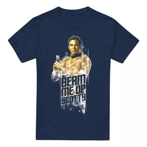 Star Trek, Star Trek - Beam Me Up TShirt, für Herren, Marine, Größe 4XL, Star Trek - Beam Me Up TShirt, für Herren, Marine, Größe 4XL