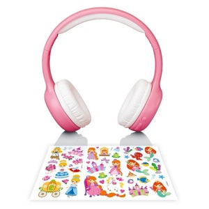 Lenco, LENCO HPB-110 Kids - Bluetooth Kopfhörer (On-ear, Pink/Weiss), Lenco HPB-110 Kids Kopfhörer, pink, Akku, BT, 85DB