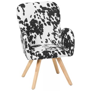 Beliani, Sessel Aus Polyester Modern Bjarn Unisex ONE SIZE, Beliani - Sessel aus Polyester Skandinavisch BJARN, One Size, Weiss Bunt