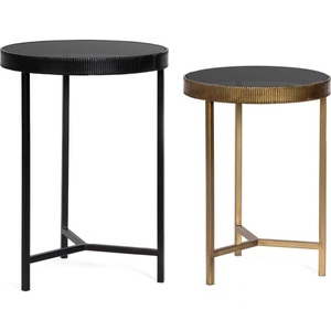 mutoni lifestyle, Beistelltisch Yamir rund hoch (2er-Set), Beistelltisch Yamir rund hoch (2er-Set)