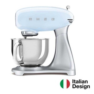SMEG, Smeg 50´s Retro Style - Toaster (Pastellblau), smeg - Knetmaschine SMF02 Pastell Serie 50 Jahre, Azurblau, One Size