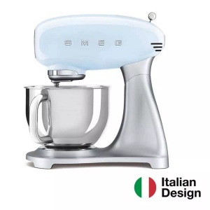 SMEG, Smeg 50´s Retro Style - Toaster (Pastellblau), smeg - Knetmaschine SMF02 Pastell Serie 50 Jahre, Azurblau, One Size