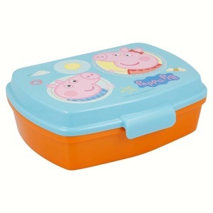 undefined, Stor - Lunchbox Peppa Pig - Multicolor, Stor - Peppa Pig Schorsch und Lunchbox, One Size