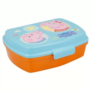 undefined, Stor - Lunchbox Peppa Pig - Multicolor, Stor - Peppa Pig Schorsch und Lunchbox, One Size