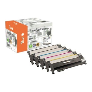 Peach, Peach Spar Pack Plus Tonermodule kompatibel zu Samsung CLT-406S, Peach S406 5 Toner (2*bk, c/m/y) ersetzt Samsung CLT-P406C/ELS, SU375A für z.B. Samsung CLP -360, Samsung CLP -360 N, Samsung CLP -360 ND