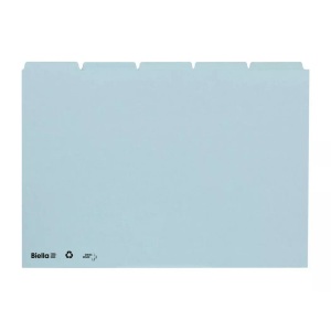 Biella, Biella Karteikarten A5 Blau Blanko, Biella Kartei-Leitkarten, A5, blanko, blau, 25-teilig, 210555.05