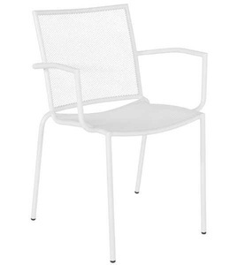 mutoni Garten, Garten Stapelstuhl Circe weiss mit Armlehne, Garten Stapelstuhl Circe weiss mit Armlehne