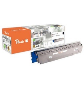 Peach, Peach Tonermodul schwarz kompatibel zu OKI C861, 44059256, Peach Toner OKI 44059256 Black