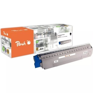 Peach, Peach Tonermodul schwarz kompatibel zu OKI C861, 44059256, Peach Toner OKI 44059256 Black