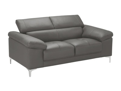 Vente-unique, Ledersofa 2Sitzer SOLANGE Ledersofa 2Sitzer SOLANGE, Vente-unique - Ledersofa 2Sitzer SOLANGE, One Size, Anthrazit