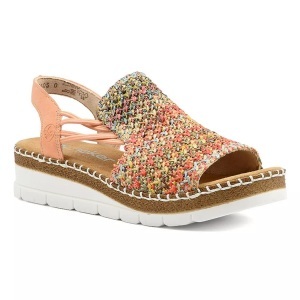 undefined, Rieker Sandalette bunt für Damen, mehrfarbig, 40, Rieker - Flech, für Damen, Multicolor, Größe 40