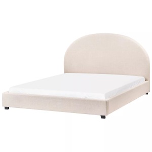 Beliani, Beliani - Bett mit Lattenrost aus Stoff Retro VAUCLUSE, 160X200CM