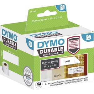 Dymo, DYMO 1933081 Etiketten Rolle 89 x 25 mm Polypropylen-Folie Weiß 700 St. Permanent Universal-Etiketten, Adress-Etiketten, DYMO 2112285 Etiketten Rolle 89 x 25 mm Polypropylen-Folie Weiß 700 St. Permanent haftend Universal-Etiketten,