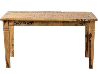 mutoni living, Esstisch Vintage Natural Wood natur antik schwarz 140x70, Esstisch Bevin antik schwarz 140x70