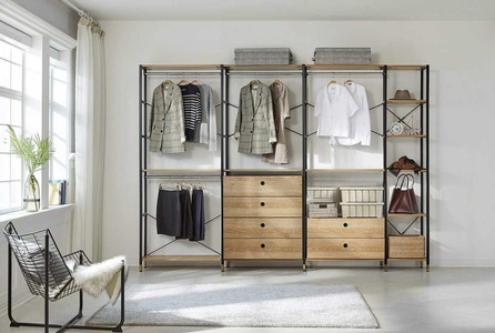 mutoni trend, Regal-Set mit Akazie-Dekor schwarz (10-tlg), Regal-Set mit Akazie-Dekor schwarz (10-tlg)