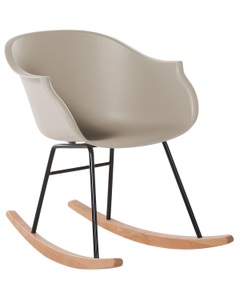 Beliani, Beliani Schaukelstuhl beige HARMONY, 