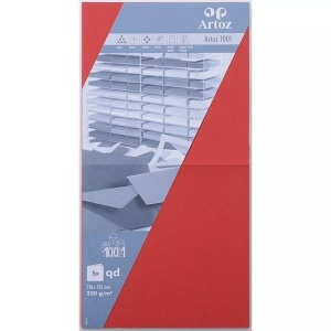 Artoz, ARTOZ Karten 1001 310x155mm 107452265 220g. rot 5 Blatt, ARTOZ Karten 1001 310x155mm 107452265 220g, rot 5 Blatt