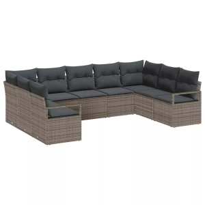 vidaXL, VidaXL - Outdoor-sofa poly-rattan, One Size, Grau