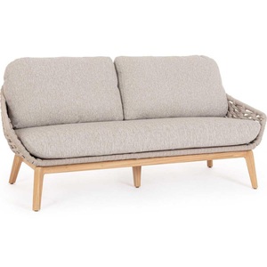 mutoni lifestyle, Gartensofa Tamires 3-Sitzer Teakholz beige, Gartensofa Tamires 3-Sitzer Teakholz beige
