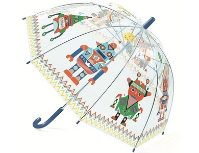DJECO, Djeco Regenschirm ROBOTER in transparent/bunt, Regenschirm ROBOTER in transparent/bunt
