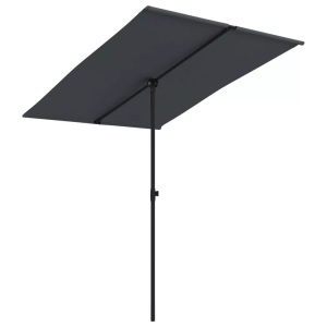 Diverse Hardware, Sonnenschirm mit Aluminium-Mast 2x1,5 m Schwarz, vidaXL Sonnenschirm mit Aluminium-Mast 2x1,5 m Schwarz