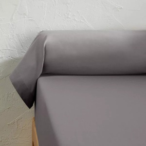 LA REDOUTE INTERIEURS, Unifarbener Nackenrollenbezug aus Baumwolle Scenario, La Redoute Intérieurs - Unifarbener Nackenrollenbezug aus Baumwolle Scenario, 85X185CM, Grau