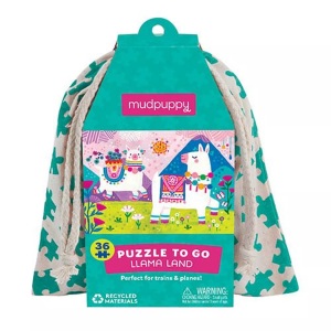mudpuppy, Puzzle To Go 36pcs Llama Land Multicolor, mudpuppy - Puzzle To Go 36pcs / Llama Land, Multicolor