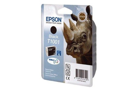 Epson, Original Tintenpatrone schwarz Epson T1001, Epson Tintenpatrone, schwarz, Rhino, C13T10014010, (25 ml)