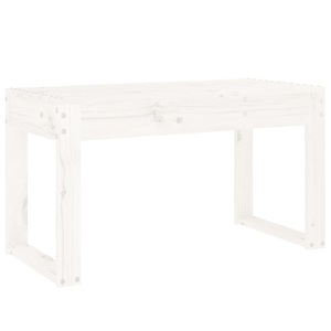 vidaXL, vidaXL Gartenbank Weiß 80x38x45 cm Massivholz Kiefer, vidaXL Gartenbank Weiß 80x38x45 cm Massivholz Kiefer