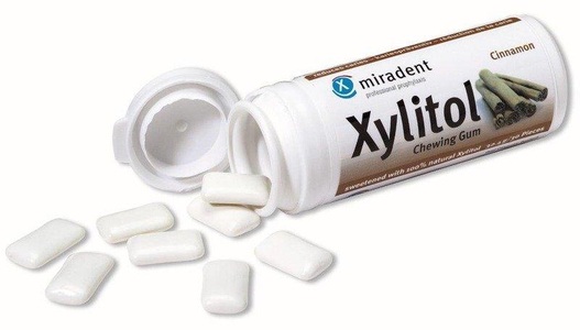 Hager Pharma GmbH, Hager Pharma GmbH miradent Xylitol Chewing Gum Zimt, Miradent Xylitol Zimt Kaugummi, 30 St.