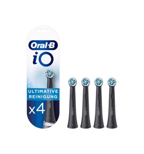 Braun, Braun Aufsteckbürste iO Ultimative Reinigung Black - 4er Pack, Oral-B iO FFU Ultimative Reinigung Aufsteckbürsten 4er Schwarz